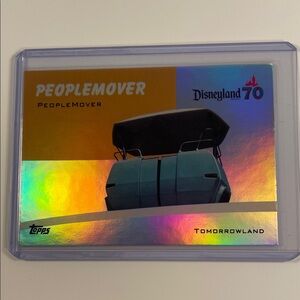 Topps Disneyland 70 Tomorrowland PeopleMover Collectible Card - Teal